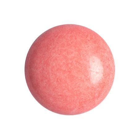 Cabochon Par Puca 18mm, Opaque Indian Peach, 1 piece, Czech Glass