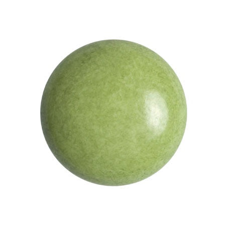 Cabochon Par Puca 18mm, Opaque Pistachio, 1 piece, Czech Glass