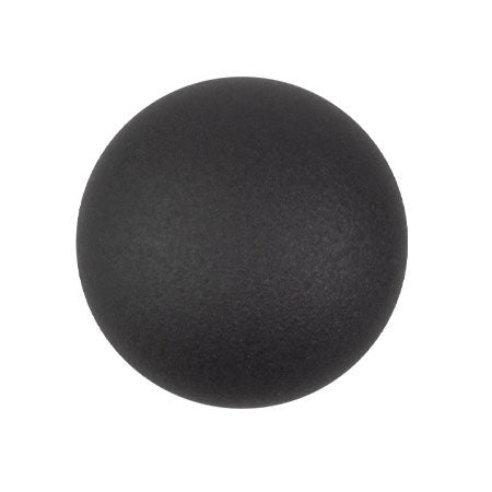 Cabochon Par Puca 18mm, Dark Grey Light Matte, 1 piece, Czech Glass