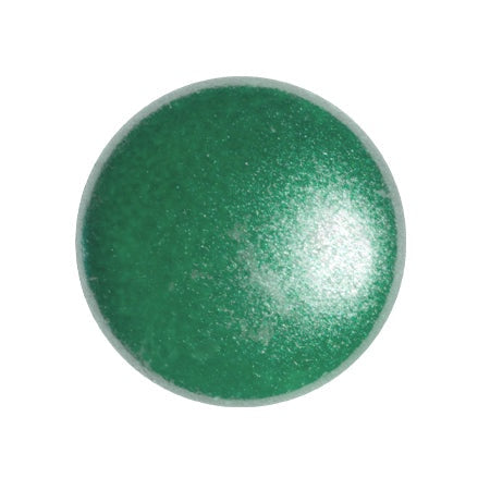 Cabochon Par Puca 18mm, Dark Green Pearl, 1 piece, Czech Glass
