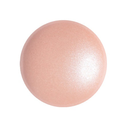 Cabochon Par Puca 18mm, Light Peach Pearl, 1 piece, Czech Glass
