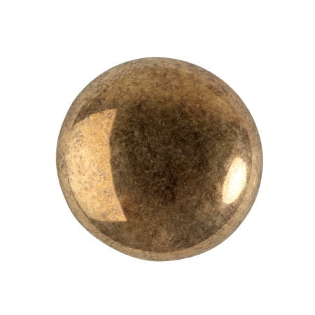 Cabochon Par Puca 18mm, Dark Gold Bronze, 1 piece, Czech Glass