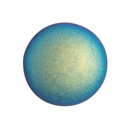 Cabochon Par Puca 18mm, Jet Matte AB, 1 piece, Czech Glass