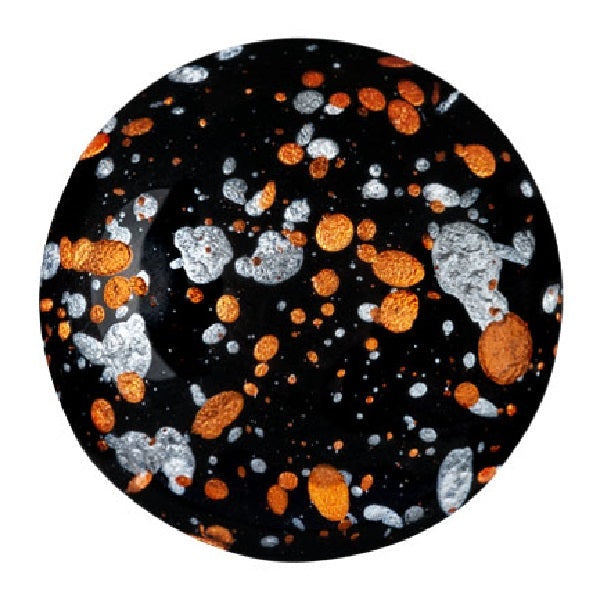 Cabochon Par Puca 18mm, Jet Tweedy, 1 piece, Czech Glass