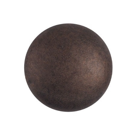 Cabochon Par Puca 18mm, Dark Bronze Matte, 1 piece, Czech Glass