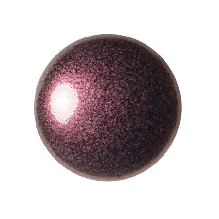 Cabochon Par Puca 18mm, Metallic Old Red, 1 piece, Czech Glass