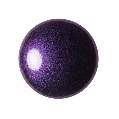 Cabochon Par Puca 18mm, Metallic Dark Lilac, 1 piece, Czech Glass