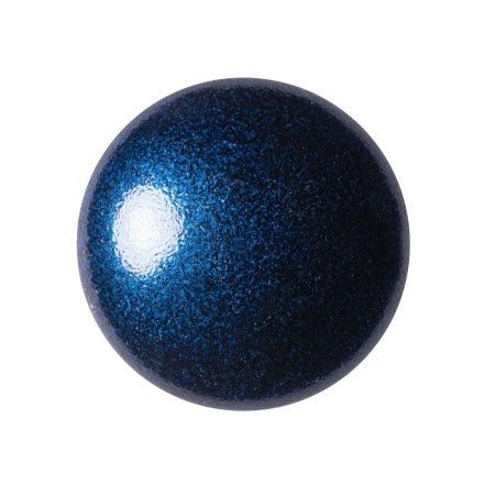 Cabochon Par Puca 18mm, Metallic Caribbean Blue, 1 piece, Czech Glass