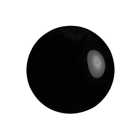 Cabochon Par Puca 18mm, Jet, 1 piece, Czech Glass