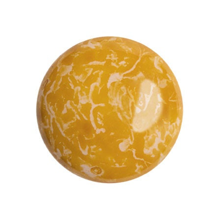Cabochon Par Puca 18mm, Frost Sweet Pink Travertin, 1 piece, Czech Glass