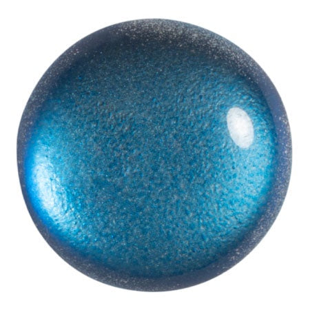 Cabochon Par Puca 25mm, Ice Slushy Blue Raspberry, 1 piece, Czech Glass