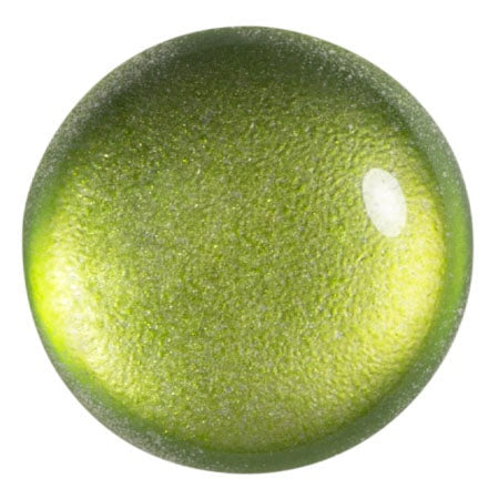 Cabochon Par Puca 25mm, Ice Slushy Lime, 1 piece, Czech Glass
