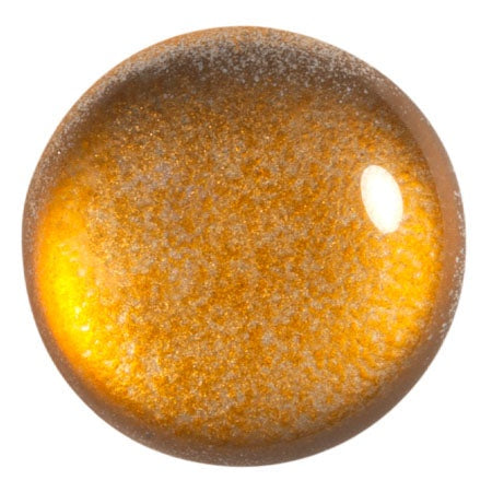 Cabochon Par Puca 25mm, Ice Slushy Orange, 1 piece, Czech Glass