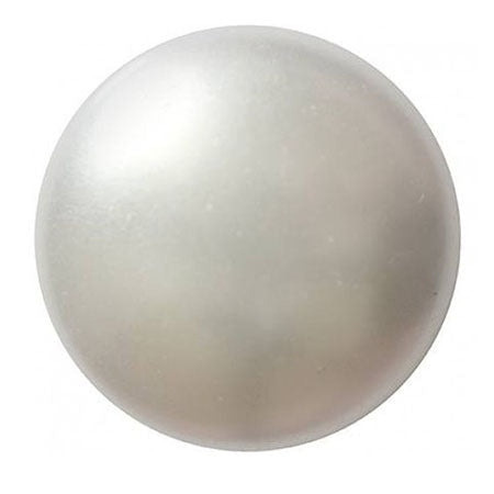 Cabochon Par Puca 25mm, White Pearl, 1 piece, Czech Glass