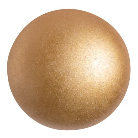 Cabochon Par Puca 25mm, Pastel Amber, 1 piece, Czech Glass