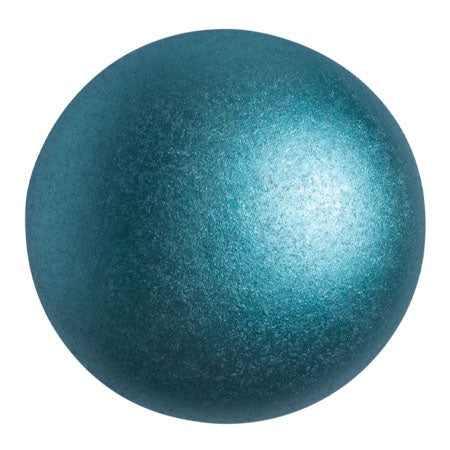 Cabochon Par Puca 25mm, Pastel Petrol, 1 piece, Czech Glass