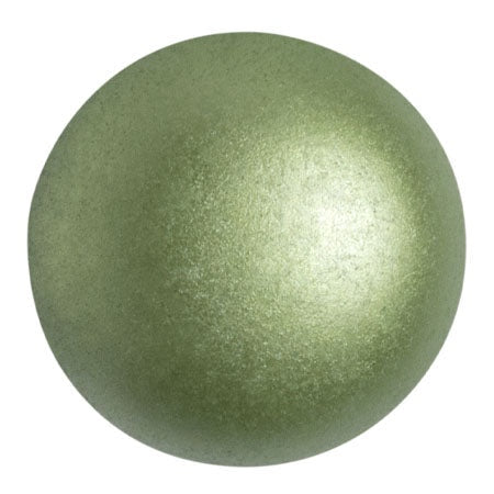 Cabochon Par Puca 25mm, Pastel Olivine, 1 piece, Czech Glass