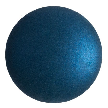 Cabochon Par Puca 25mm, Chatoyant Teal Blue, 1 piece, Czech Glass