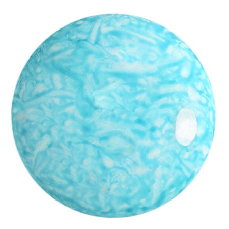Cabochon Par Puca 25mm, Milky Turquoise, 1 piece, Czech Glass