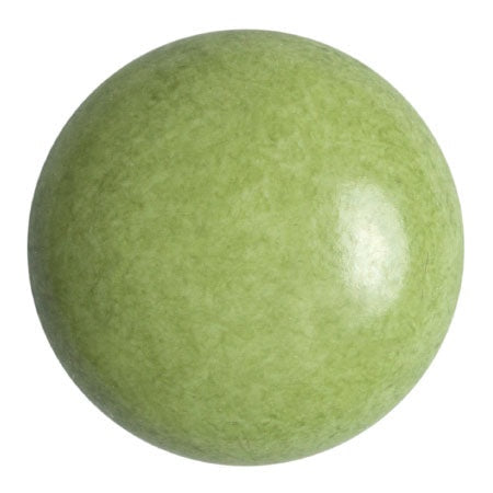 Cabochon Par Puca 25mm, Opaque Pistachio, 1 piece, Czech Glass