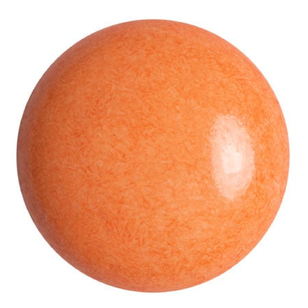 Cabochon Par Puca 25mm, Opaque Apricot, 1 piece, Czech Glass