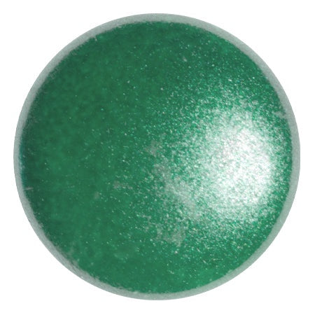Cabochon Par Puca 25mm, Dark Green Pearl, 1 piece, Czech Glass