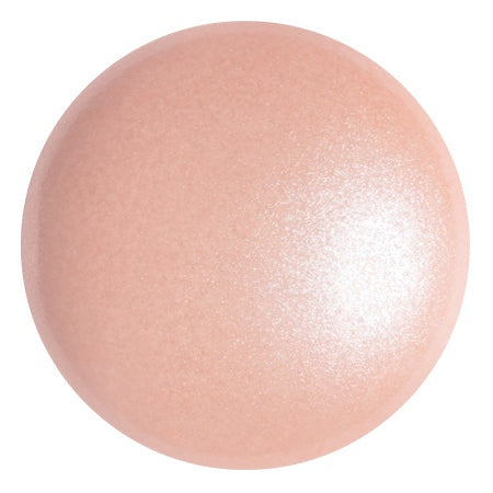 Cabochon Par Puca 25mm, Light Peach Pearl, 1 piece, Czech Glass