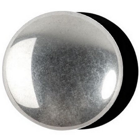 Cabochon Par Puca 25mm, Jet Silver, 1 piece, Czech Glass