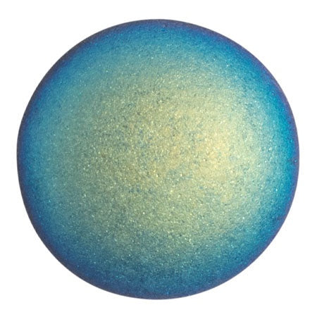 Cabochon Par Puca 25mm, Jet Matte AB, 1 piece, Czech Glass