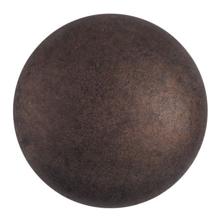 Cabochon Par Puca 25mm, Dark Bronze Matte, 1 piece, Czech Glass