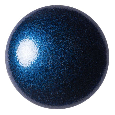 Cabochon Par Puca 25mm, Metallic Caribbean Blue, 1 piece, Czech Glass