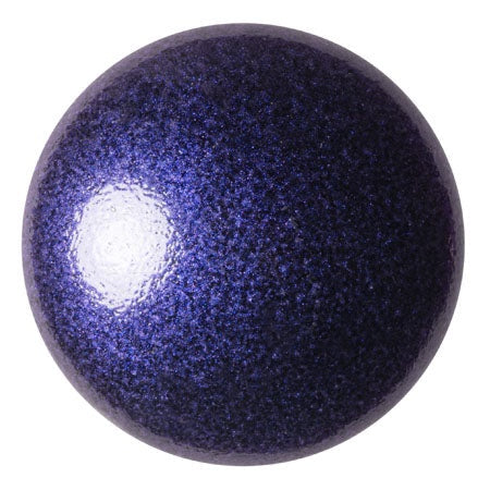 Cabochon Par Puca 25mm, Metallic Royal Blue, 1 piece, Czech Glass