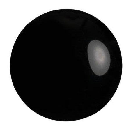 Cabochon Par Puca 25mm, Jet, 1 piece, Czech Glass
