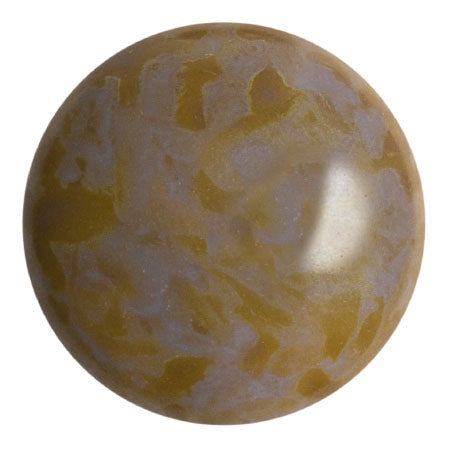 Cabochon Par Puca 25mm, Frost Parme Travertin, 1 piece, Czech Glass