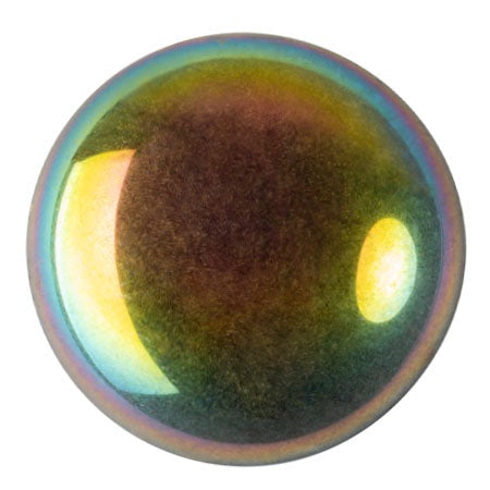 Cabochon Par Puca 25mm, Frost Parme, 1 piece, Czech Glass