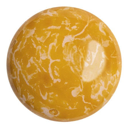 Cabochon Par Puca 25mm, Frost Sweet Pink Travertin, 1 piece, Czech Glass