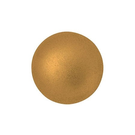 Cabochon Par Puca 8mm, Bronze Gold Matte, 10 grams, Czech Glass