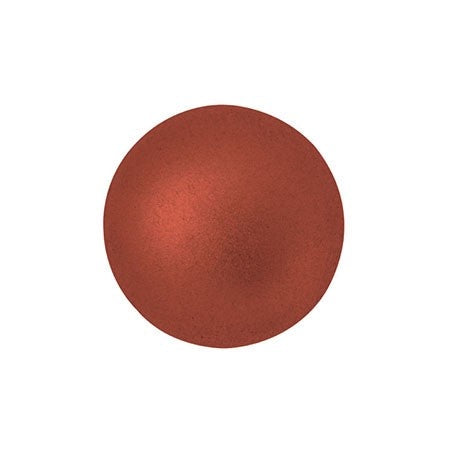 Cabochon Par Puca 8mm, Bronze Red Matte, 10 grams, Czech Glass
