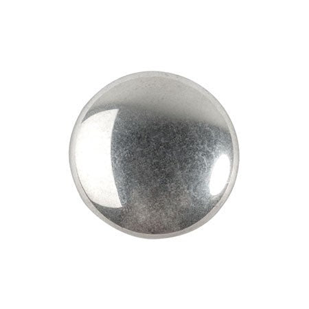 Cabochon Par Puca 8mm, Silver, 10 grams, Czech Glass