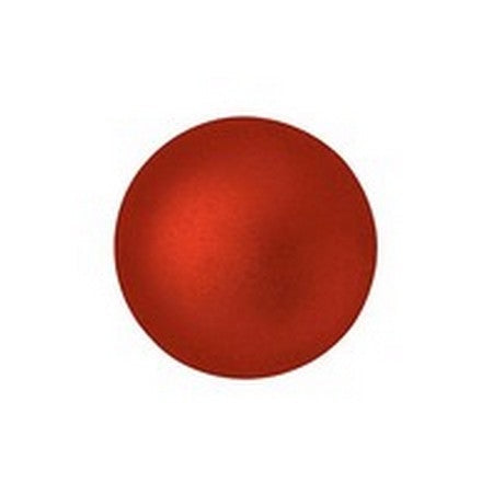 Cabochon Par Puca 8mm, Red Metallic Matte, 10 grams, Czech Glass