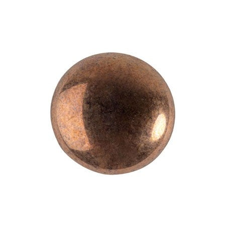 Cabochon Par Puca 8mm, Dark Bronze, 10 grams, Czech Glass