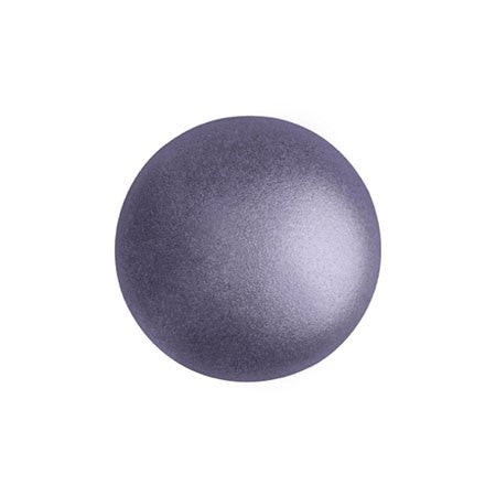 Cabochon Par Puca 8mm, Metallic Matte Purple, 10 grams, Czech Glass