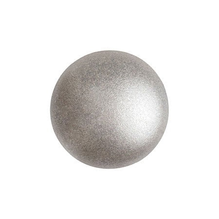 Cabochon Par Puca 8mm, Metallic Matte Beige, 10 grams, Czech Glass