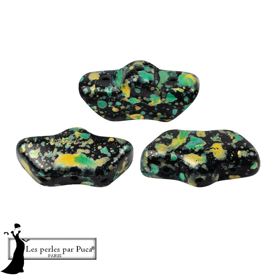 Delos Par Puca Czech Glass Bead, Enamel Green, 10 grams