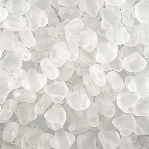 Ginko Beads, Crystal Matte, 8 grams