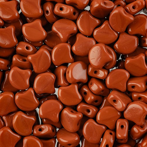 Ginko Beads, Opaque Chocolate, 8 grams