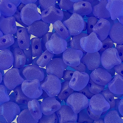 Ginko Beads, Sapphire Matte, 8 grams