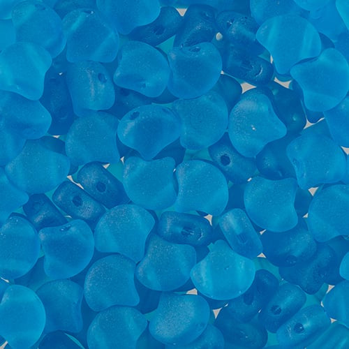 Ginko Beads, Aqua Matte, 8 grams