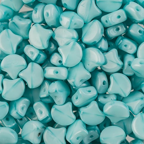Ginko Beads, Milky Seafoam, 8 grams