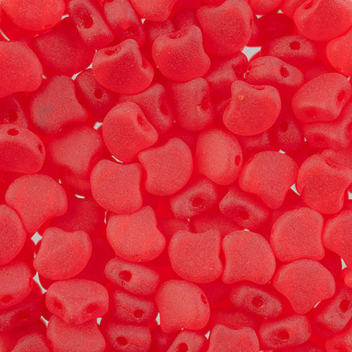 Ginko Beads, Ruby Matte, 8 grams